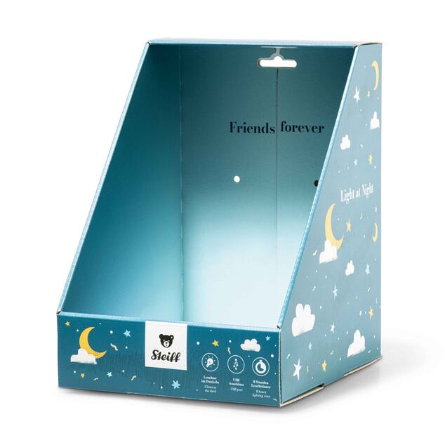 STEIFF Friends Light at Night Hoppie rabbit, light grey plyšová hračka