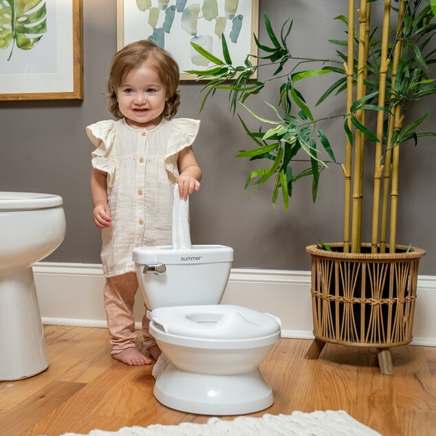 INGENUITY Kinder-Toilette mit Geräusch My Size™ Weiß