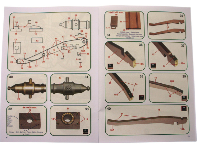 Mantua Model Toskánsky kanón 1:17 kit