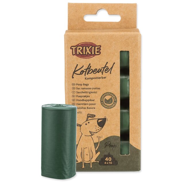 Bolsas Trixie de repuesto para excrementos 4 rollos de 10 unidades