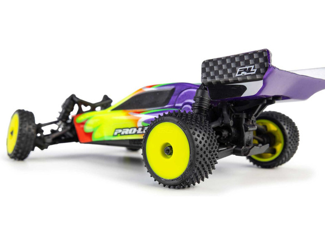 Pro-Line kolo 1:24 kobercové, přední Wedge, zadní Prism, disk žlutý Hex 7mm (4): Losi Micr