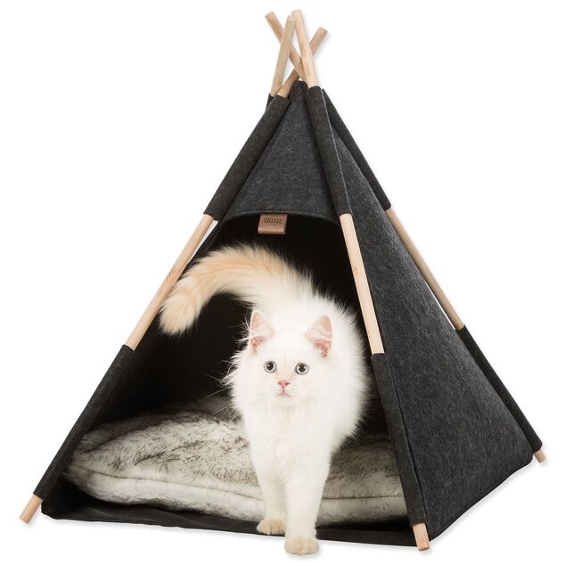 Tipi cueva, fieltro, 55 × 65 × 55 cm, antracita