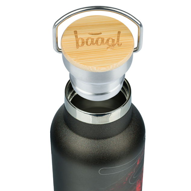 BAAGL Termofľaša s bambusovým viečkom Láva, 500 ml