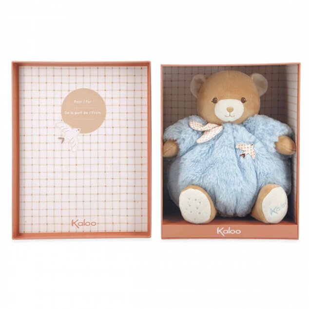 Kaloo Intemporel Plyšový medvedík modrý 25 cm