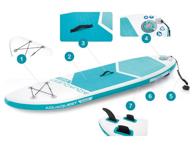 Intex 68241 Paddleboard AQUA QUEST 240 YOUTH SUP