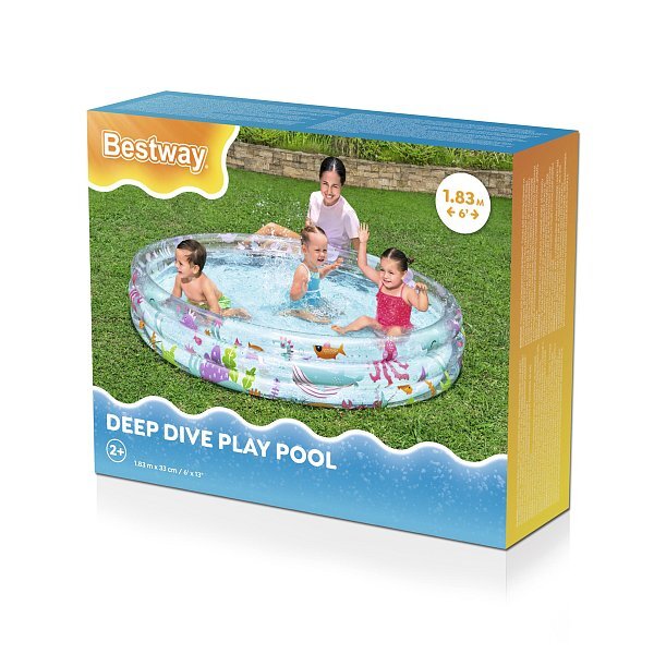 Bestway Nafukovací bazénik Deep Dive, priemer 1,83 m, výška 33 cm