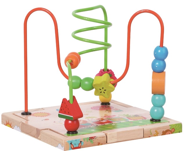 2Kids Toys Cubo motorico con labirinto Animali allegri