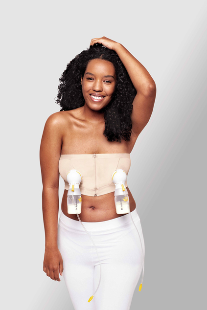 MEDELA Pás pre ľahké odsávanie Hands-free™ - béžový L