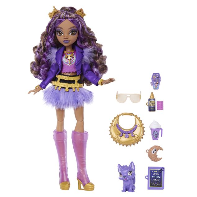 Mattel Monster High bambola mostruosa, Clawdeen Wolf, JHK30