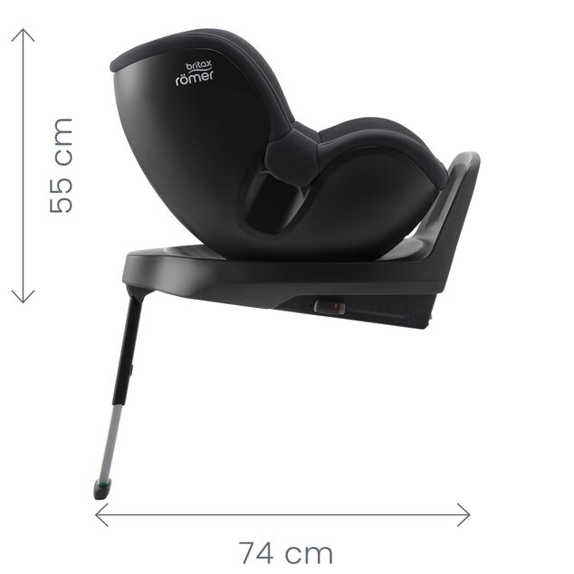 Autosedačka Dualfix Plus Style, Carbon Black