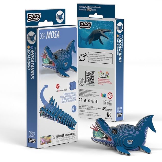 EUGY Mosasaurus 3D puzzle di cartone