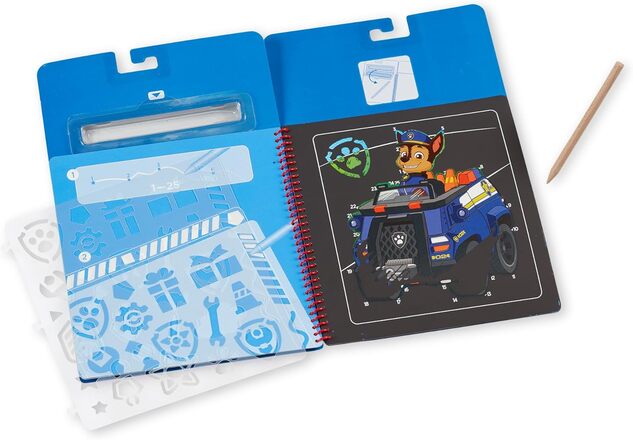 Melissa &amp; Doug - Paw Patrol - Škrabacie obrázky - Chase