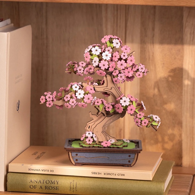 RoboTime Puzzle 3D in legno Bonsai sakura