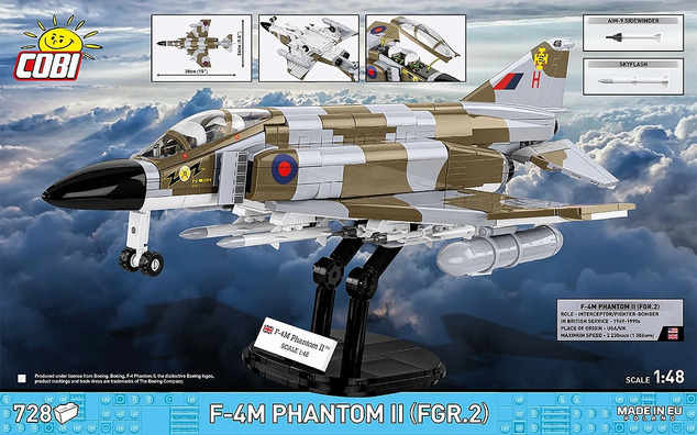 Cobi 5908 Armed Forces F-4F Phantom II, 1:48, 728 k