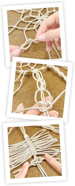 Kreativní sada Macramé Lapač snů - DELUXE