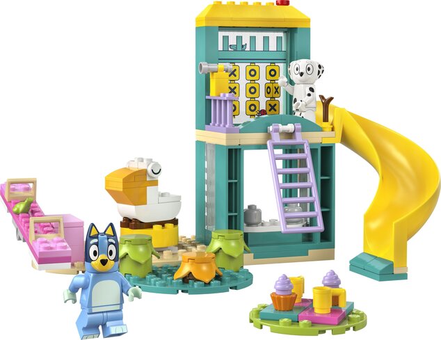 LEGO®Bluey 11201 Bluey, Chloe i zabava na igralištu