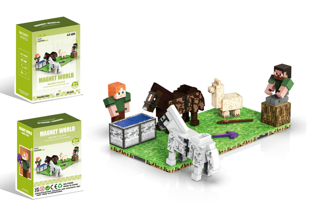 Set de construcție Magnet World Îngrijitor de cai