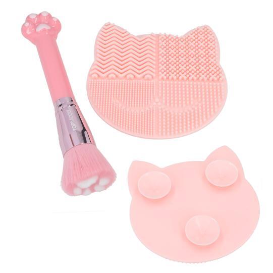 Top Model Make-up Brush and Cleaning Pad, 1x štetec, 1x čistiaca podložka