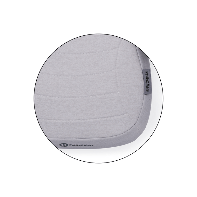 PETITE&amp;MARS Podsedák Zuno Gentle Grey 125 - 150 cm (22-36 kg)