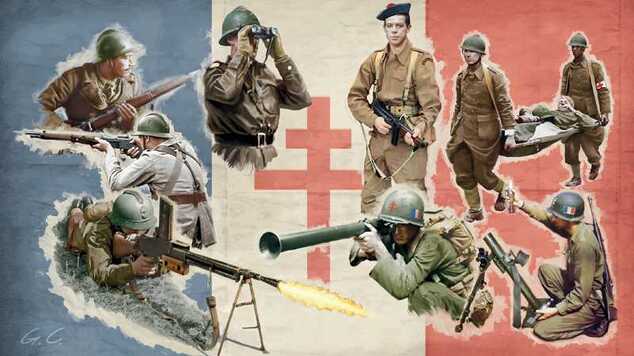 Model Kit figurky 6189 - WWII - Free French Infantry (1:72)