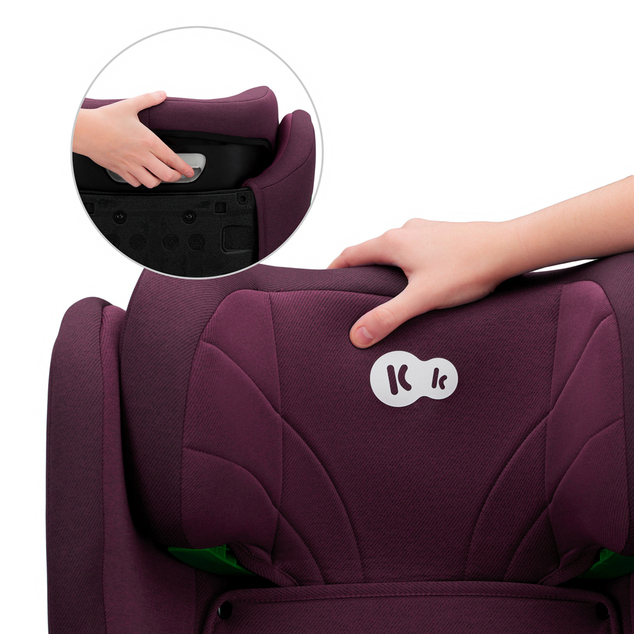 KINDERKRAFT Asiento de coche Junior Fix 2 100-150 cm Cherry Pearl