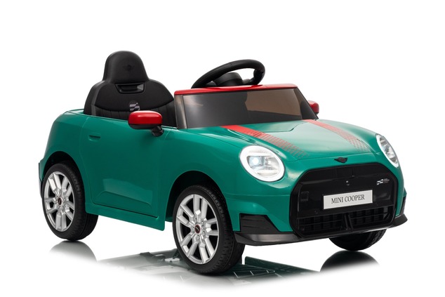 Elektrické autíčko BMW Mini Cooper 12V, zelené, USB Vstup s Bluetooth pripojením na MP3 Pr