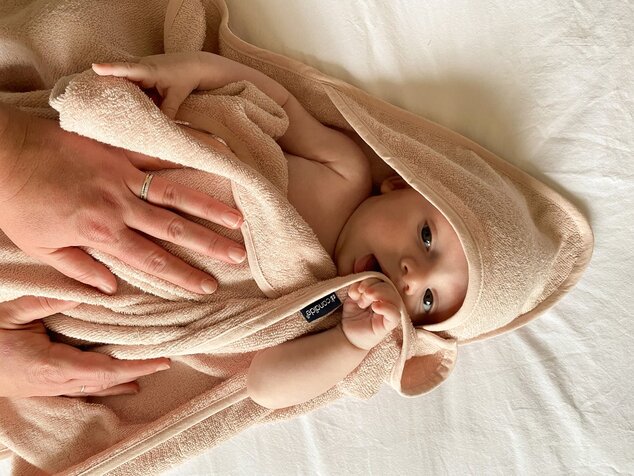 Asciugamano per bambini 2 in 1, Rosa