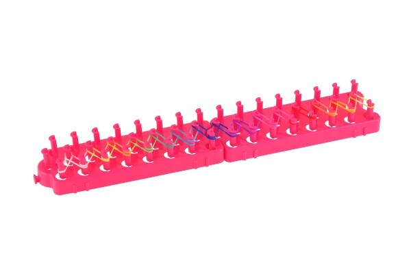 Vyrob si svoj náramok - gumičky 600ks +náradie + pletací stroj na náramky, 27x13
