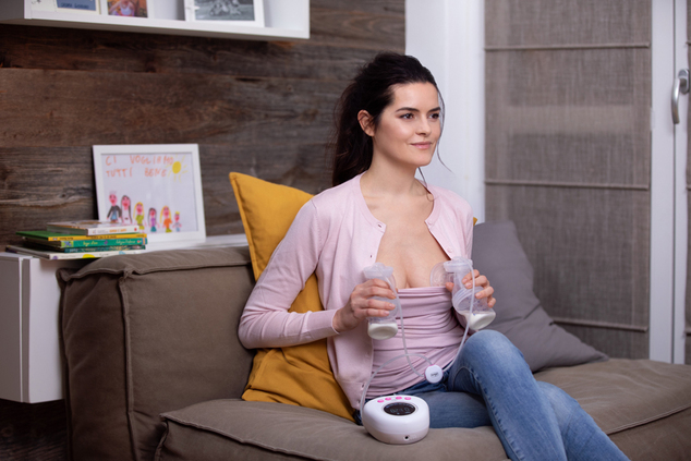 CHICCO Odsávačka materského mlieka elektrická Double Pink