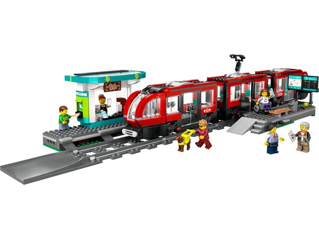 LEGO® City 60423 Tramway et arrêt au centre-ville