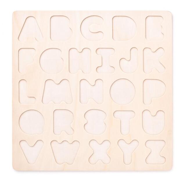 Woody Puzzle ABC-masívne písmená na doske