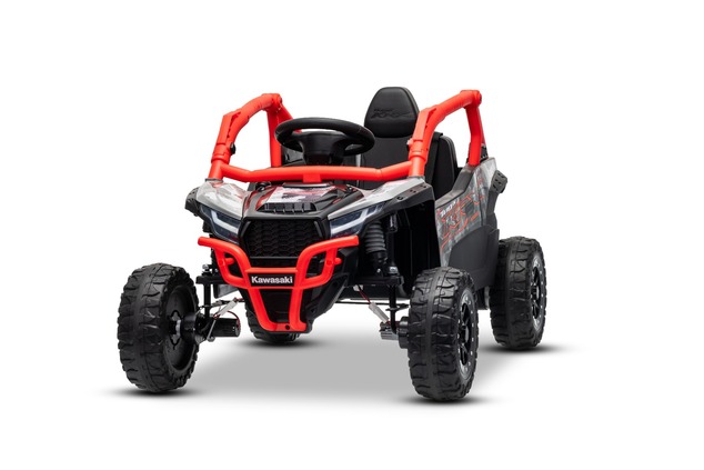 Elektrické autíčko Kawasaki TERYX KRX 1000 12V, červené, jednomiestne, odpružená zadná náp