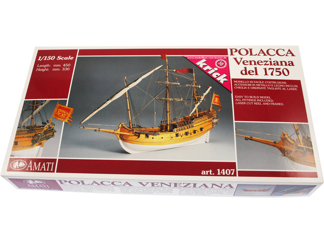 AMATI Polacca benátska loď 1750 kit