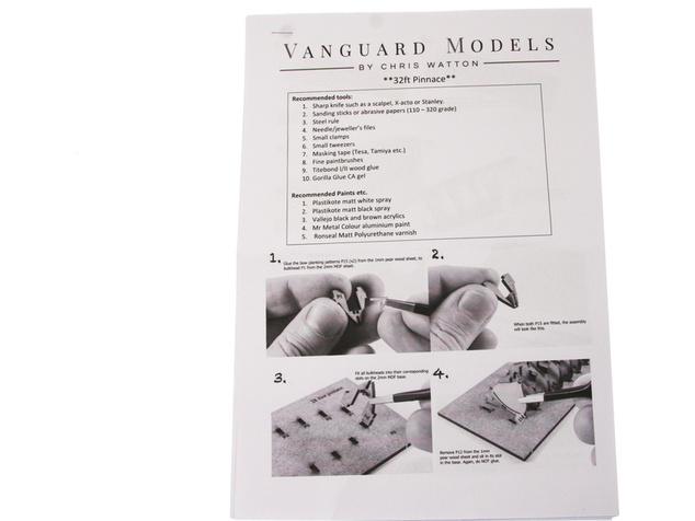 Vanguard Models Pinnácia čln 32" 1:64 kit