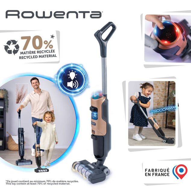 Smoby Rowenta X-Clean 4 Bodenreiniger und Staubsauger