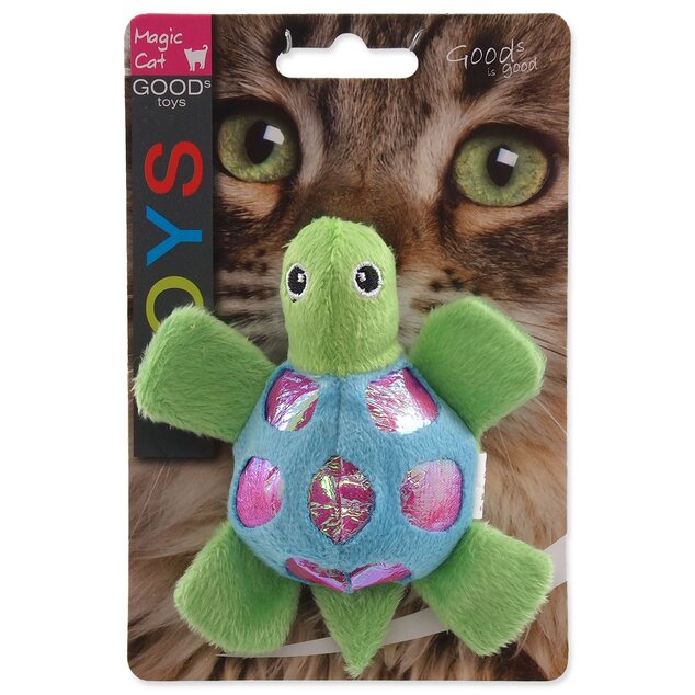 Hračka Magic Cat korytnačka plyš s catnipom mix 11cm