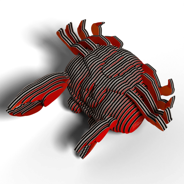 EUGY Krabbe 3D Kartonbausatz