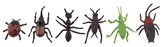 Kukci/životinje mini plastične 4-8cm 12 kom u vrećici