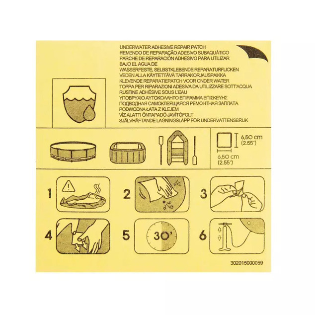 Bestway Sada na opravu vodeodolná 6.5cm x 6.5cm