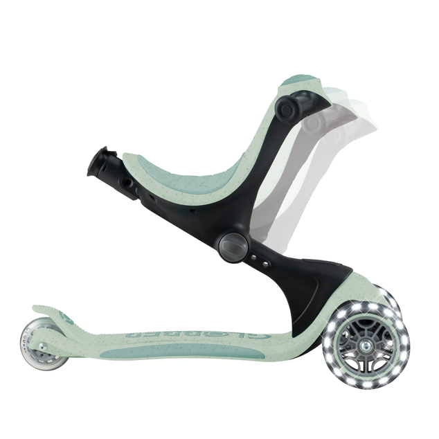 Globber kolobežka Go Up deluxe lights ecologic 360 ° pistachio