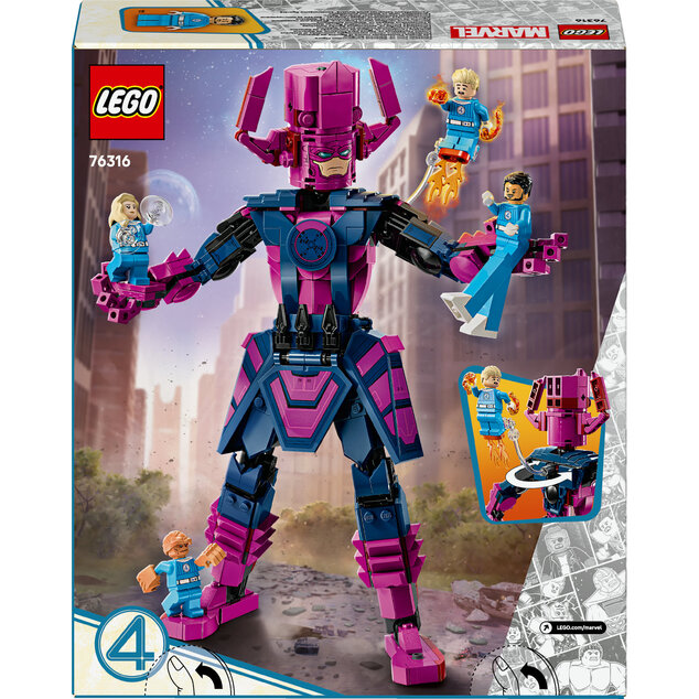 LEGO® Marvel 76316 Fantastická štvorka vs. zostaviteľná figúrka Galactusa