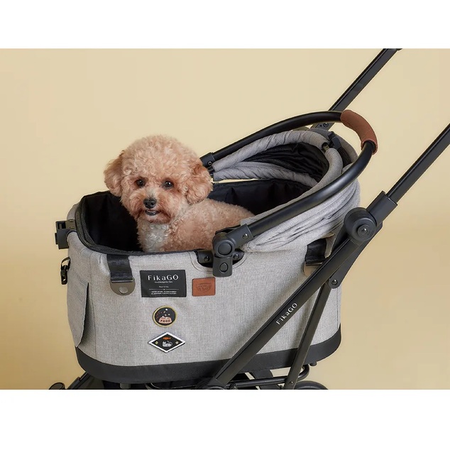 FIKAGO Poussette pour chats / chiens Flytta Plus Grey Husky