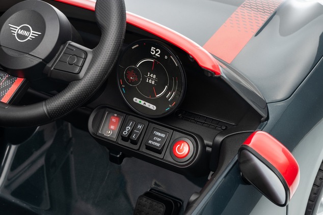 Elektrické autíčko BMW Mini Cooper 12V, čierne, USB Vstup s Bluetooth pripojením na MP3 Pr