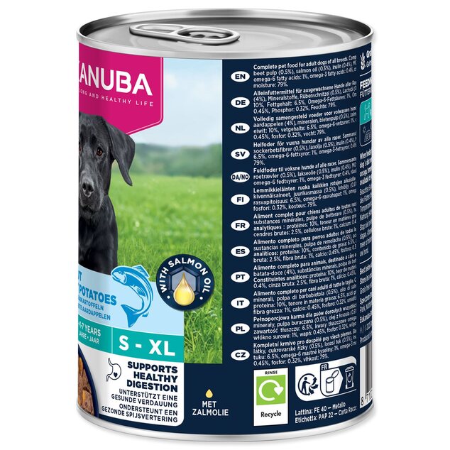 Konzerva EUKANUBA Adult bohatá na pstruha s batátmi 400 g