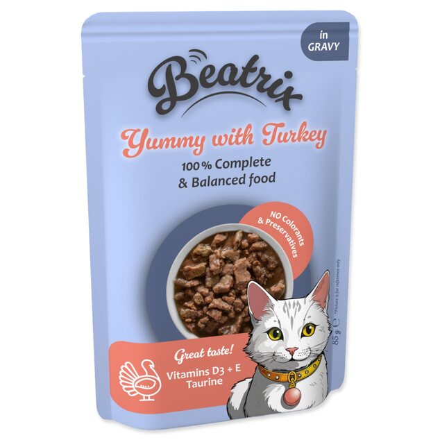 Kapsička Beatrix Adult s morčacím 85g