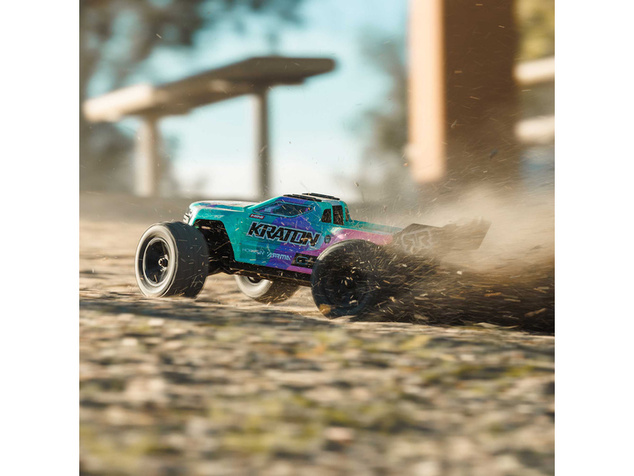 Arrma Mini Kraton 3S DSC BLX 1:16 4WD RTR turkizna/roza