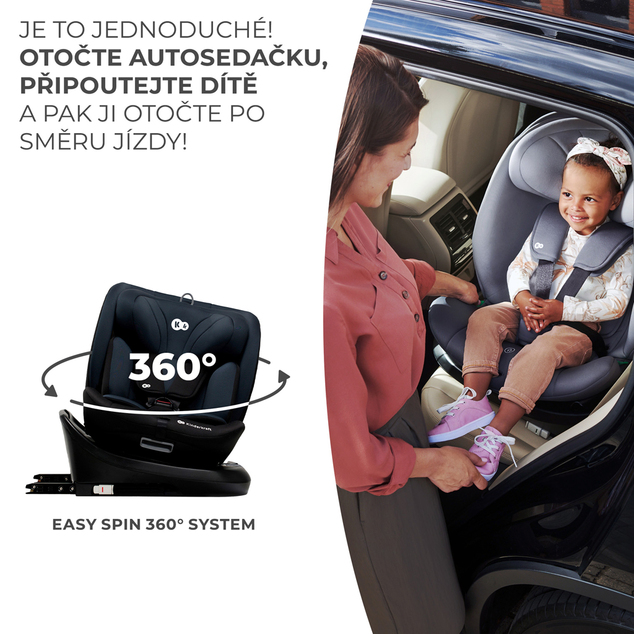 KINDERKRAFT Scaun auto I-Grow i-Size 40-150cm Negru