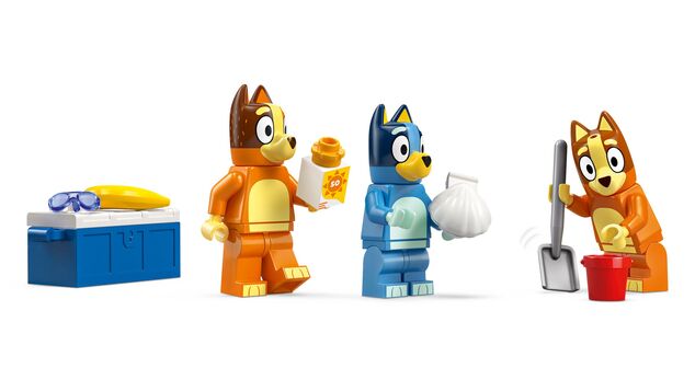 LEGO®Bluey 11202 Bluey und der Familienausflug mit dem Auto zum Strand