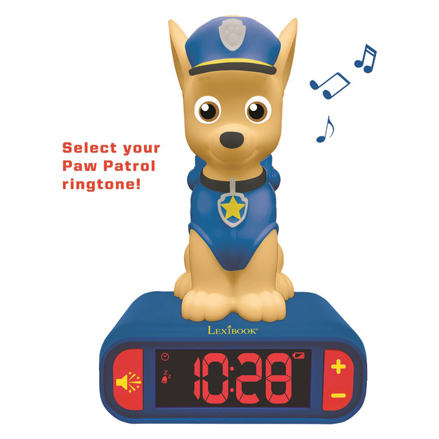 Lexibook Budík s nočným 3D svetlom Paw Patrol Chase