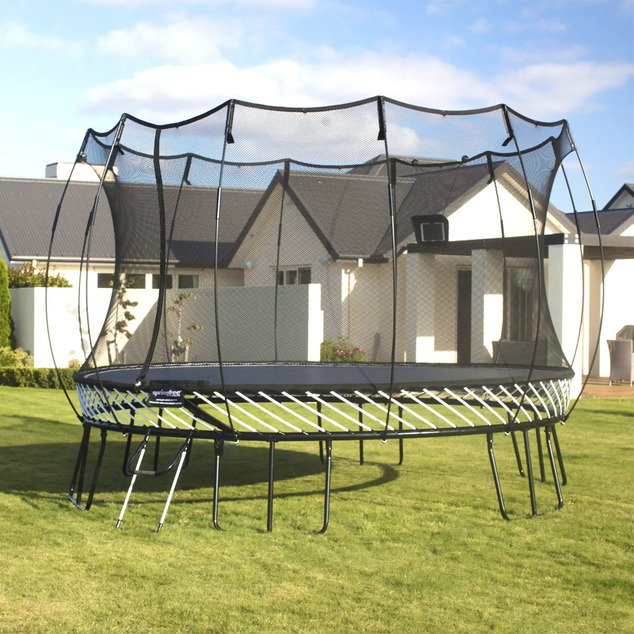 Springfree Trampoline® Jumbo Round (R132) Trampolína s ochrannou sieťou, 400 × 400 cm